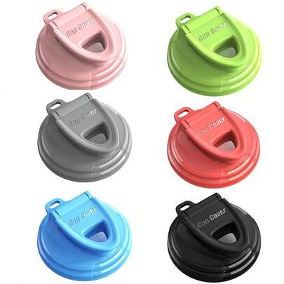 1pc Beverage Can Lid, Suitable For Soda/Beer/Energy Drink Cans, Prevents Insects And Dust Entry, Prevents Spills, Durable And Portable, Easy To Remove And Reusable (6 Colors Available), Can Covers, Can Lid Cover, Can Lids, Drink Can Lid, Lids For Cans, Soda Can Lid