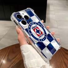 Diseño de la bandera de México de Cruz Azul. Esta elegante funda es compatible con los modelos de  16, 15, 14 Pro Max, 13, 12, 11, XR y XS Plus. Fabricada en silicona TPU, ofrece protección contra golpes y caídas, además de una sensación superior. Es un regalo ideal para familiares, amigos y seres queridos, y una opción perfecta para Navidad.funda de ,  funda de  16, Navidad,  fundas de , funda de  15,  17 Pro Max - transparente - Ver 2