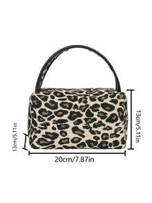 Customizable Makeup Bag , Personalized Leopard Print&Zebra Stripes Makeup Bag, Hand-Held Makeup Bag,Can Customize Name,Travel Pouch, Toiletry Bag,Chic Autumn And Winter Makeup Bag,Multi-Functional