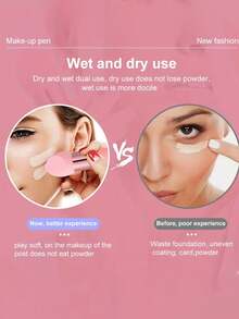 多功能化妆海绵，粉底海绵，带手柄专业化妆海绵，美妆海绵，干湿两用粉底海绵 - 彩色 - 查看 6