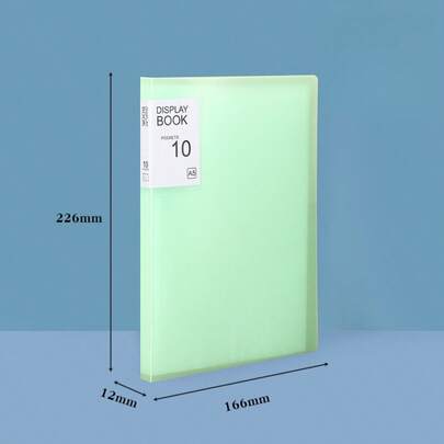 1个A5透明塑料套文件夹，多层防水文件整理夹