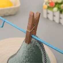 High-Quality Walnut Wood And Bamboo Clothespins. Windproof Clothespins. Suitable For Drying Clothes And Socks. Also Suitable For Jewelry. - Multicolor - View 3