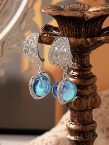 1 对复古波西米亚风格优雅独特几何镀金金属吊坠耳环，适合女性日常、节日、派对、婚礼、订婚、旅行、节日、送给好朋友的礼物、珠宝