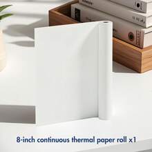 US Let-Ter Size Quick-Dry Thermal Printer Paper 8.5''x11'', 1 Rolls, Compatible With C80 A4 Portable Printer - Bánh cuộn trắng - Xem 3