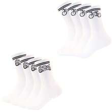 1 Pair High Elasticity Jacquard Socks, Cycling Sports Socks, Casual Versatile Gift Socks