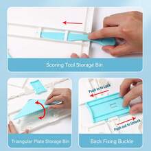 320 X 320 Mm Folding Scoring Board With Triangular Tool: Ideal For Creating Cards, Envelopes And Crafts With Photo Paper.