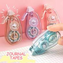 1-12Pcs Double-Sided Adhesive Dots Glue Tape, Acid Free & Archival-, DIY Scrapbooking Collage Photo Album School Stationery Supplies Roller Tape,Permanent Tape Roller Tape Runner, Perfect For Adhesive Tape Dispenser For Crafts And Scrapbooking - Multicolor - View 2