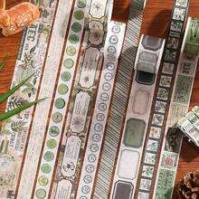 18 Rolls Washi Tape Set Crafts And Journaling Vintage Floral Tape Scrapbooking Supplies Washi Tape Journaling Decorative Tape Crafts - Botany Imprint - View 6