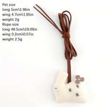 Graduation Season New Korean Style Cute Cartoon Pet Soft Fabric Keychain Bag Accessories KHYZ - Flower House 1pc - View 4