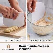 Danish Dough Whisk, Sourdough Bread Whisk 13 With Dough Cutter - Sourdough Mixer Baking With Stainless Steel Hook, Bread, Pizza, Pastry, Cake Batter - 1 Pack - View 3