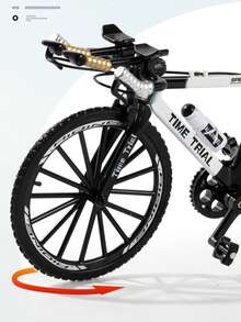 2件套1:8比例合金收藏级场地自行车模型，高保真压铸仿真自行车桌面展示品，生日、节日、收藏的理想礼物 - 彩色 - 查看 4