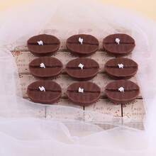 1/9件套咖啡豆造型手工大豆蜡香薰蜡烛，可爱咖啡香氛装饰蜡烛，适用于桌面摄影道具、礼品、冥想、减压、婚礼、圣诞节和餐厅等场合。 - 彩色 - 查看 12