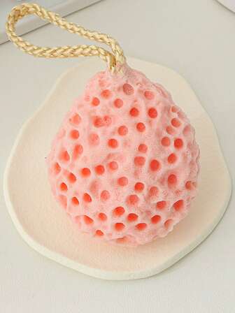 Palla da bagno a nido d'ape rosa, palla da bagno a nido d'ape, spugna da bagno, palla da bagno schiumogena, morbida, con eccellente assorbimento dell'acqua, in grado di produrre schiuma ricca, palla da bagno, palla da bagno carina