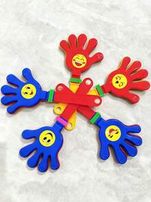 Bộ 1/4/8 tấm bảng vỗ tay bằng nhựa, đồ chơi vỗ tay cho các bữa tiệc, đạo cụ cổ vũ cho các lễ hội âm nhạc, tiệc năm mới, Ramadan, các dịp lễ kỷ niệm, sinh nhật, đám cưới, lễ tốt nghiệp, tựu trường, quà tặng. - Nhiều màu - Xem 6