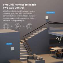 SONOFF Matter Smart Light Switch, 2.4GHz WiFi Switch, Neutral Wire Required, Alexa Compatible, 1 Gang M5-1C-80W - White - View 9