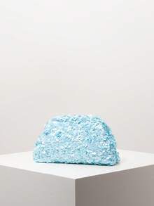 Women's Clutch Bag, Sequin Bag, Bridal Party Bag, Ball Gown Bag, Ball Gown Accessories, Wedding Supplies, Elegant Women's Clutch Bag, Women's Gift, Valentine's Day (Random Pattern) - Blue - View 2