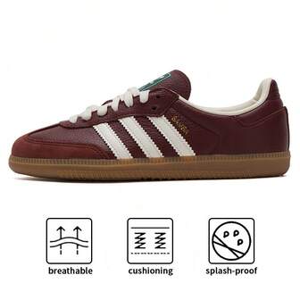 Adidas Originals SAMBA OG låga casual sneakers, lätta unisexskor för campus, pendling, vardagskläder, sport JR0892