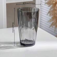 1 chiếc cốc uống nước bằng acrylic trong suốt, không vỡ, màu sắc rực rỡ như đá quý, bền và phong cách, thích hợp đựng nước ép, rượu vang và các loại đồ uống khác, cốc phục vụ đồ uống | Cốc có thể xếp chồng lên nhau | Cốc nhựa acrylic bền, cốc nhựa đang được bán, cốc dùng trong nhà, đồ dùng nhà bếp, cốc. - Nhiều màu - Xem 13