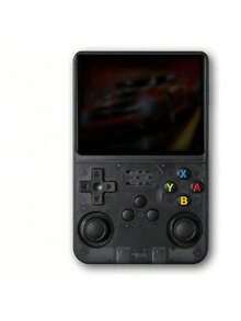 便携式手持游戏机、口袋游戏设备、电池续航时间更长的旅行游戏机、宽广的游戏时间、IPS 高清屏幕、TF 卡、OTG 适配器和 USB 充电线、多语言支持、复古手持游戏机 Linux 系统、口袋游戏播放器、双系统高清彩屏、游戏玩家的完美情人节礼物