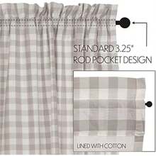 VHC Annie Buffalo - Juego de estantes Forrados, Shabby Chic, , L24 x W36, 1, 1(Gris 61An x 91.4Al cm (1 Paneles)) - Multicolor - Ver 6
