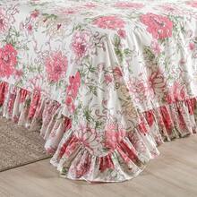Laila 400 Thread Count Printed Bedspread With Ruffle - Single, Double, Queen Size 3 Pieces - Print 02 - View 4