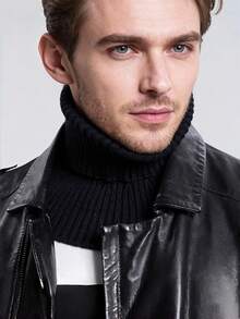 1 pieza Cuello de punto, unisex, cuello decorativo de punto versátil, protección de cuello para otoño e invierno, regalo de vacaciones, regalo de cumpleaños, regalo del Día del Padre, regalo de pareja. - Multicolor - Ver 2