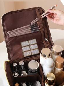 40件套化妆刷套装，多功能美妆工具套装，包含腮红刷、散粉刷、眼影刷、化妆海绵、卸妆粉扑、刷子清洁碗、化妆包，适合日常面部彩妆 - 粉色 - 查看 9