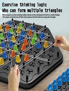 133pcs Triangular Chess Board Game - Multi-Player Mind Challenge - Family Gathering & Social Event Activity - Interactive Thinking Exercise - Enhance Analytical Ability - Free Shipping - Birthday Decor, Christmas Gift, Valentine's Day, Ramadan, Interactive Game, Thanksgiving Product - Claim My Daily Gift, Compact Design, High-Quality Components - Multicolor - View 9