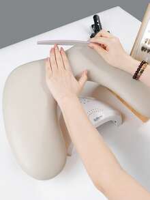 Cojín inclinado plegable para manicura, almohadilla de descanso para manos con diseño de mariposa para arte de uñas, cojín de doble mano para arte de uñas, escritorio dedicado para manicura - Multicolor - Ver 7