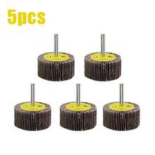 Diámetro 80      Accesorios de 6mm, herramienta rotativa, pulido, papel de lija, cabezal de rueda de aleta con mandril para taladro rotativo QIZ4 - 20 mm-10 piezas - Ver 12