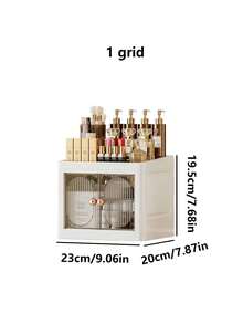 1 hộp đựng mỹ phẩm gia dụng sang trọng để bàn tủ đựng sản phẩm chăm sóc da hộp đựng khẩu trang chống bụi ngăn kéo tủ phân loại giá lưu trữ - Nhiều màu - Xem 20