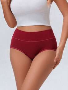 5件/套 女士中腰纯棉透气舒适比基尼内裤