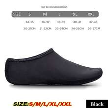 Unisex Water Shoes Slip On Aqua Socks Swim Surf Diving Yoga Exercise Reef Shoes - màu đen - Xem 11