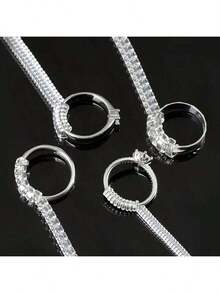 A Set Of 4 Ring Adjusters In 4 Different Sizes, Suitable For Loose Rings, Transparent Silicone Ring Protectors, Suitable For Both Women And Men, Ring Adjusters That Allow You To Adjust The Rings Without Changing Their Size.