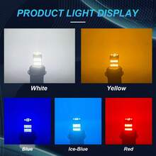 10pcs T10 C5W LED Bulbs, Signal Lights, 194/168 LED Bulbs, Suitable For Car Instrument Panel, Roof Reading Lights, License Plate Lights And Parking Lights, 12V, Car Indicator Light Bulbs, LED Car Lights, Automotive LED Bulbs - 10pcs - View 2