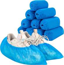 Fundas Desechables Antideslizantes, Paquete de (50 Pares), Higiénicas para Botas y Zapatos, Impermeables para Cubierta de Zapatos de Interior - 1 - Ver 1