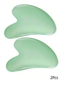 Natural Jade Gua Sha Massage Board, Rose Quartz Gua Sha Board, Jade Facial Massage Tool, Suitable For Facial, Neck, Back And Body Gua Sha Massage - Multicolor - View 12