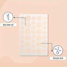 [Orangish]1080/360Count Hydrocolloid Patches High Quality Invisible Blends With Light Beige, For Light Beige Types, Pimple Patches For Face, Blemish Cover, Skinfriendly Material, Teens Skincare, Blemish Cover Stickers, Hypoallergenic Material, Stickers, Perfect Birthday & Mother's Day Gift - 橘色 - 查看 5