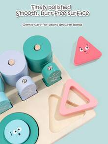 Early Education Five-Pillar Fishing Toy, Baby Geometric Intelligence Board Shape Matching Building Block Toy, Educational Toy For Early Childhood Enlightenment - Multicolor - View 10