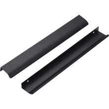 Modern Minimalist Edged Wardrobe Cabinet Door Handle, Black Shoe Cabinet Wine Cabinet Invisible Pull Handle, Hidden Drawer Pull Handle - Multicolor - View 4