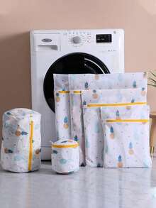1 túi giặt chống biến dạng, túi lưới chuyên dụng cho máy giặt, dùng để giặt áo len, quần áo, đồ lót, áo khoác lông vũ, có ngăn lưới tiện dụng trong gia đình. - Nhiều màu - Xem 2
