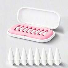 6/8/12 piezas de repuesto de puntas, compatibles con Apple Pencil Pro, puntas de metal finas compatibles con Apple Pencil de 2da y 1ra generación/Apple Pencil USB-C, juego de puntas resistentes al desgaste y de control preciso, empaquetado en caja de regalo, adecuado para regalar a madres, familia y amigos en cumpleaños, fiestas, etc. - Multicolor - Ver 16