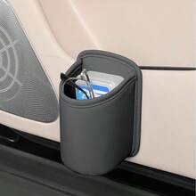 1 pièce Porte-gobelet en cuir PU pour voiture, support à boissons, boîte de rangement, porte-gobelet pour siège arrière, boîte de rangement pour accessoires d'intérieur de voiture, pour garder l'intérieur de la voiture bien rangé
