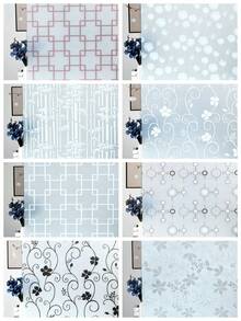 Frosted Glass Window Film, Anti-Peeping Privacy Window Sticker For Bathroom, Shower Room, Transparent - Multicolor - View 1
