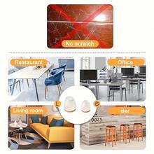 8pcs Chair Leg Floor Protectors, Bar Stool Leg Covers, Dining Table Chair Leg Pads, Suitable For Hardwood Floors, TPE Felt Furniture Pads - Multicolor - View 6