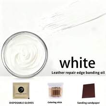 6-Color Leather Edge Coating Kit, Includes Disposable Gloves, Applicator Sticks, And Sandpaper, Designed For Repairing Leather Edges On Bags And Accessories (Black, Red, White, Yellow, Brown, Light Brown), Shoe, Spring Summer Picks, Brides Maid Gifts, Room, Bedroom Decor, Bedroom Decor, Beach, Travel, For Men, For Women, Vacation, Women's Day, Travel Essentials, Wedding Favors, Y2k, Bedroom, Car Accessories Women, Kitchen Decor,Wedding,Y2k,Party - Leather Edge Banding Paint Kit - View 10
