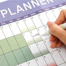 Lịch treo tường khổ lớn năm 2026, lịch kế hoạch hàng năm, danh sách việc cần làm, lịch hàng ngày, sổ tay tổ chức công việc, lịch 365 ngày. - Nhiều màu - Xem 7