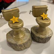 1/6 And 1/12 Scale Creative Toilet Plunger Toilet Desktop Decor, Dollhouse Bathroom Scene Accessories, Mini Home Decor, DIY Landscape Decoration Props, Cake Decorations - Multicolor - View 9