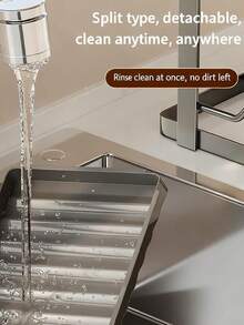 U-Shaped Slot Kitchen Pot Lid Organizer Rack, Multi-Function Stainless Steel Countertop Pot Lid Holder With Removable Drip Tray, Holds Pot Lids, Utensils And Small Items - Multicolor - View 7