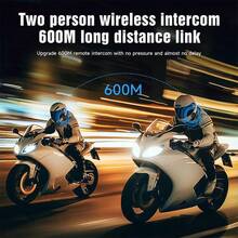 Wireless Motorcycle Helmet Headset, HD Camera, 1080P High-Definition Recording, Riding Photography, 360° Body Rotation, Wireless Playback/Download, Upgraded 600M Long-Range Pressure-Free Intercom, Near-Zero Latency, FM Radio For Global Listening Anytime, Anywhere, 48-Hour Battery Life, Includes 64GB Memory Card. - 摩托車安全帽耳機 - 查看 4